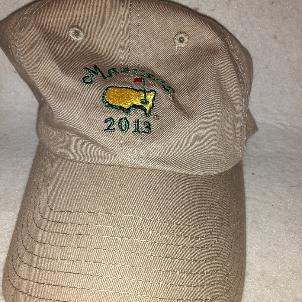 Masters American 2013 Tan Baseball Cap Golf Hat Good Christmas Gift